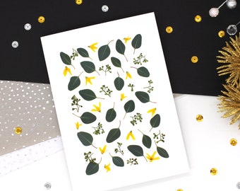 Eucalyptus & Frosythia Greeting Card Set of 5