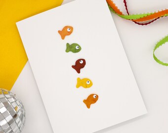Fishies Greeting Card Set of 5