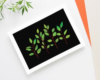 Eucalyptus Leaves Greeting Card Set of 5