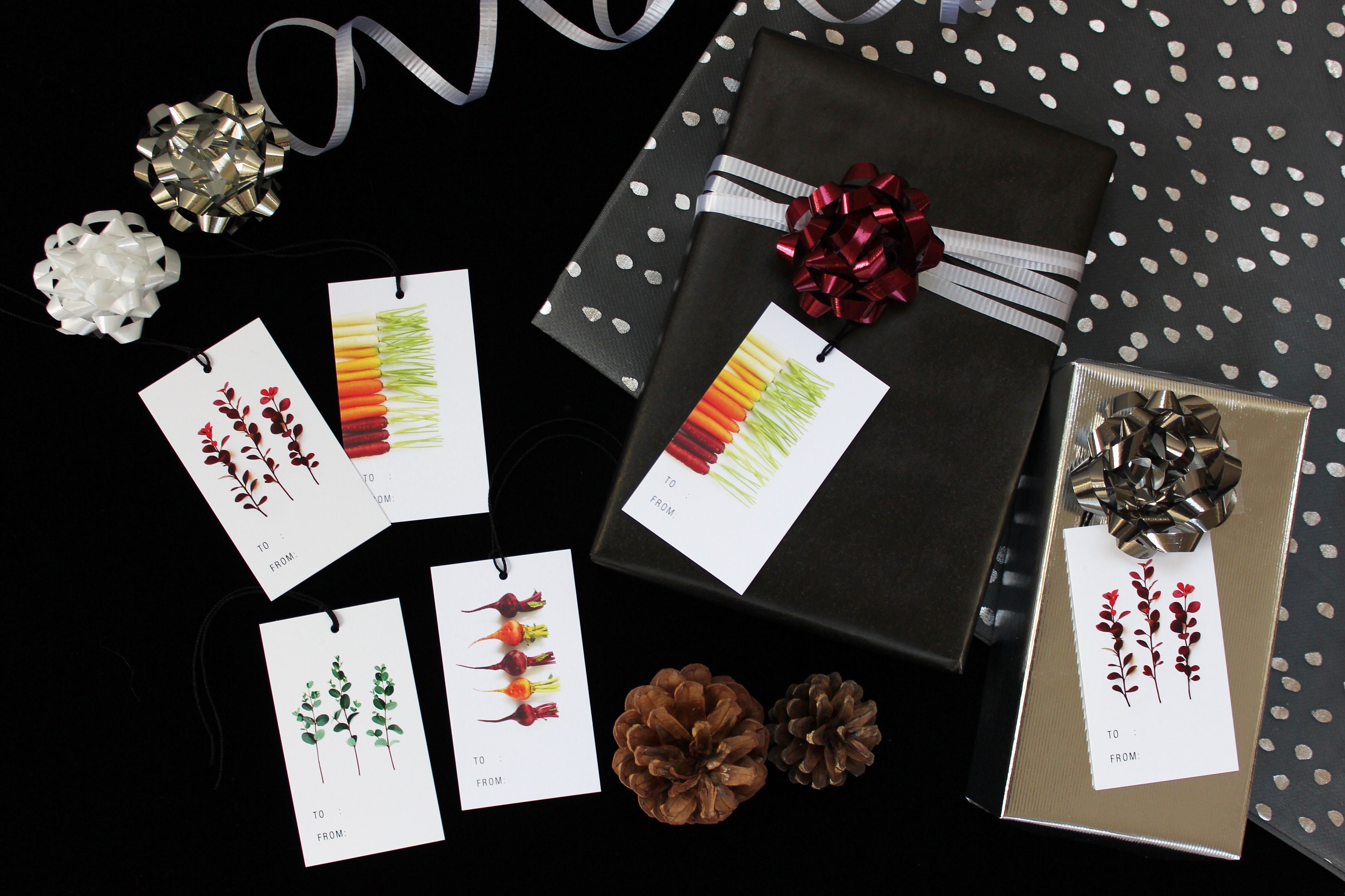 Gift Tags Set of 30 with Organza Bag Etsy