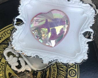 Angel Aura Rose Quartz Heart