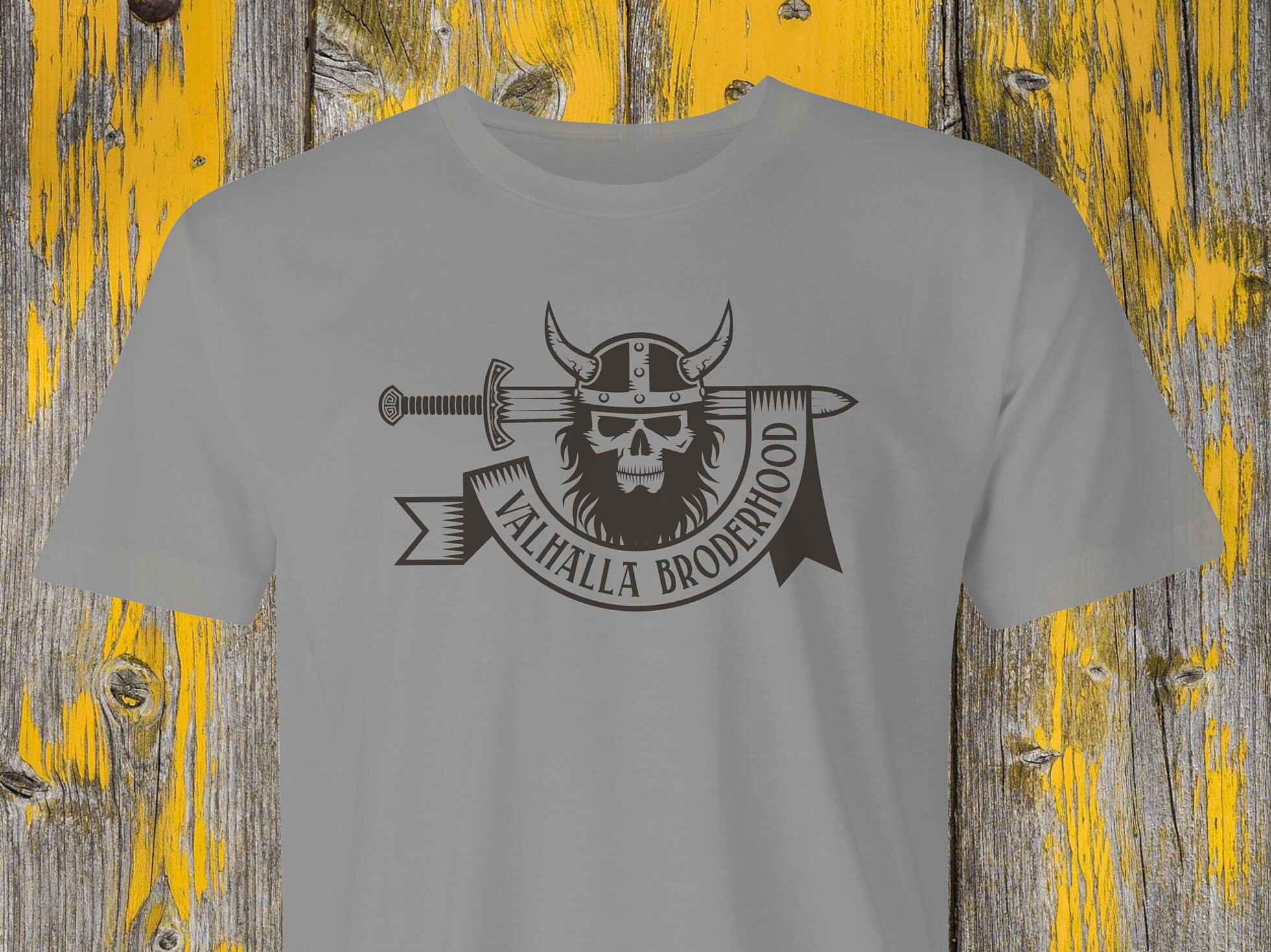 Viking Warrior Valhalla T-Shirt Viking Helmet Warrior Sword | Etsy