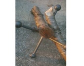 The Fire Jack Firewood Stand Solid Steel for Firepits, Fireplaces, and Outdoor Campsites