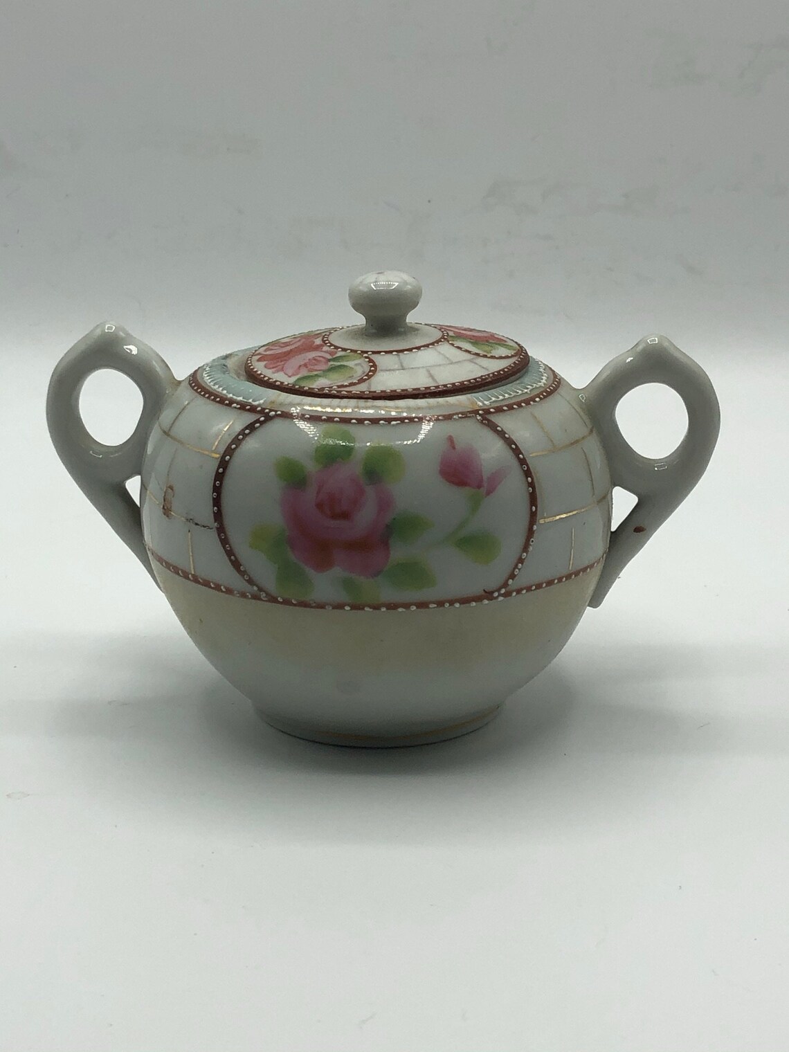 Ceramic Floral Sugar Bowl JAPAN Etsy