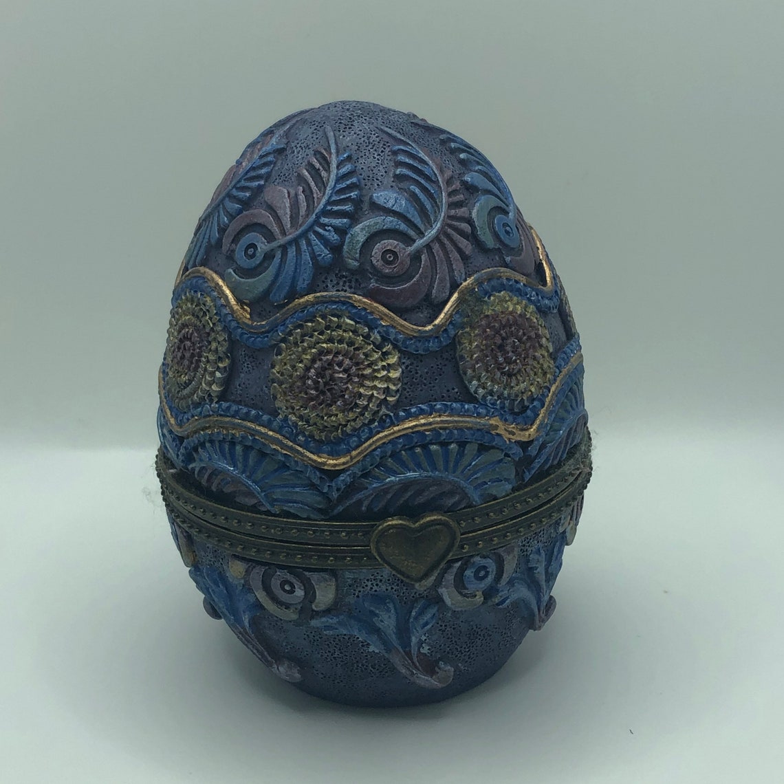 Decorative egg trinket box Etsy