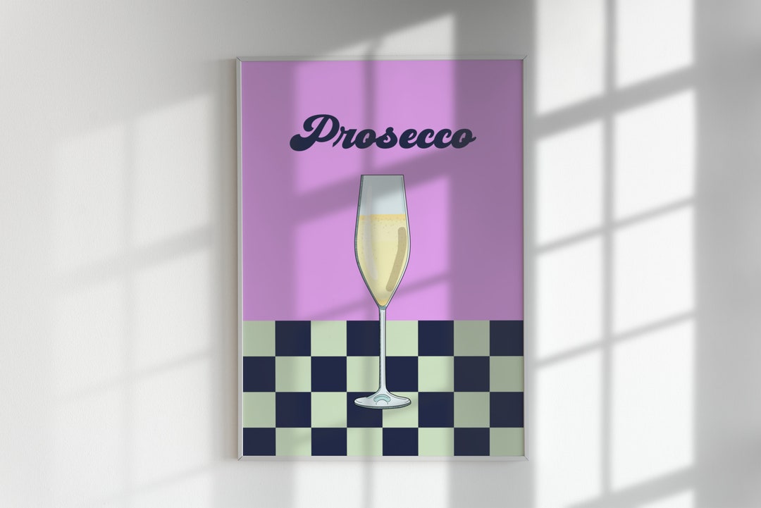 Prosecco Cocktail Print Prosecco Print Prosecco Poster - Etsy