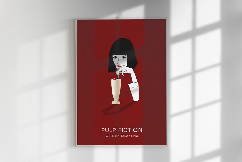Pulp Fiction Minimalist Poster Pulp Fiction Poster Minimalist Poster