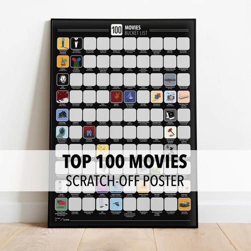 100 Movies Scratch off Poster Must Watch Films Poster - Etsy