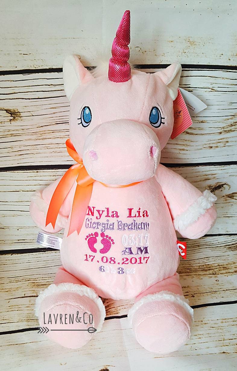 Personalized Stuffed Animal Baby Gift Stuffed Plush Etsy