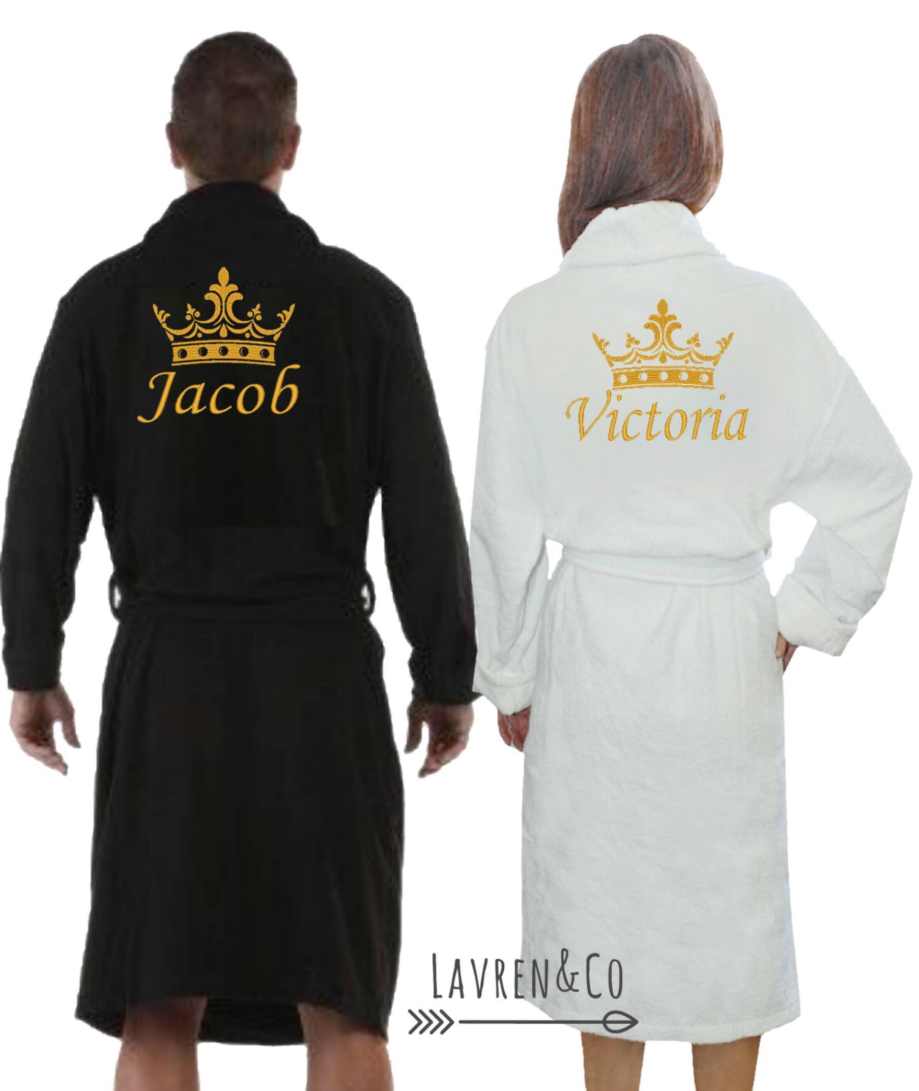 Personalised Dressing Gown Bath Robe ...