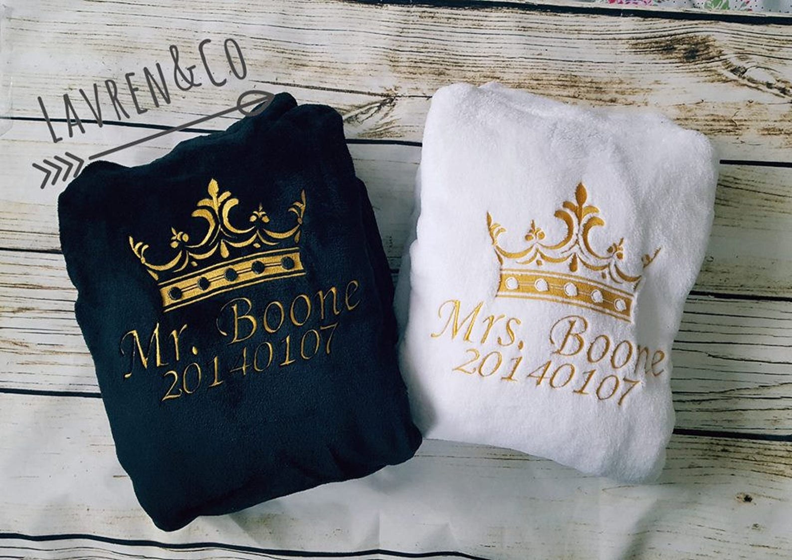 Personalised dressing gown bath robe customised robe His Etsy