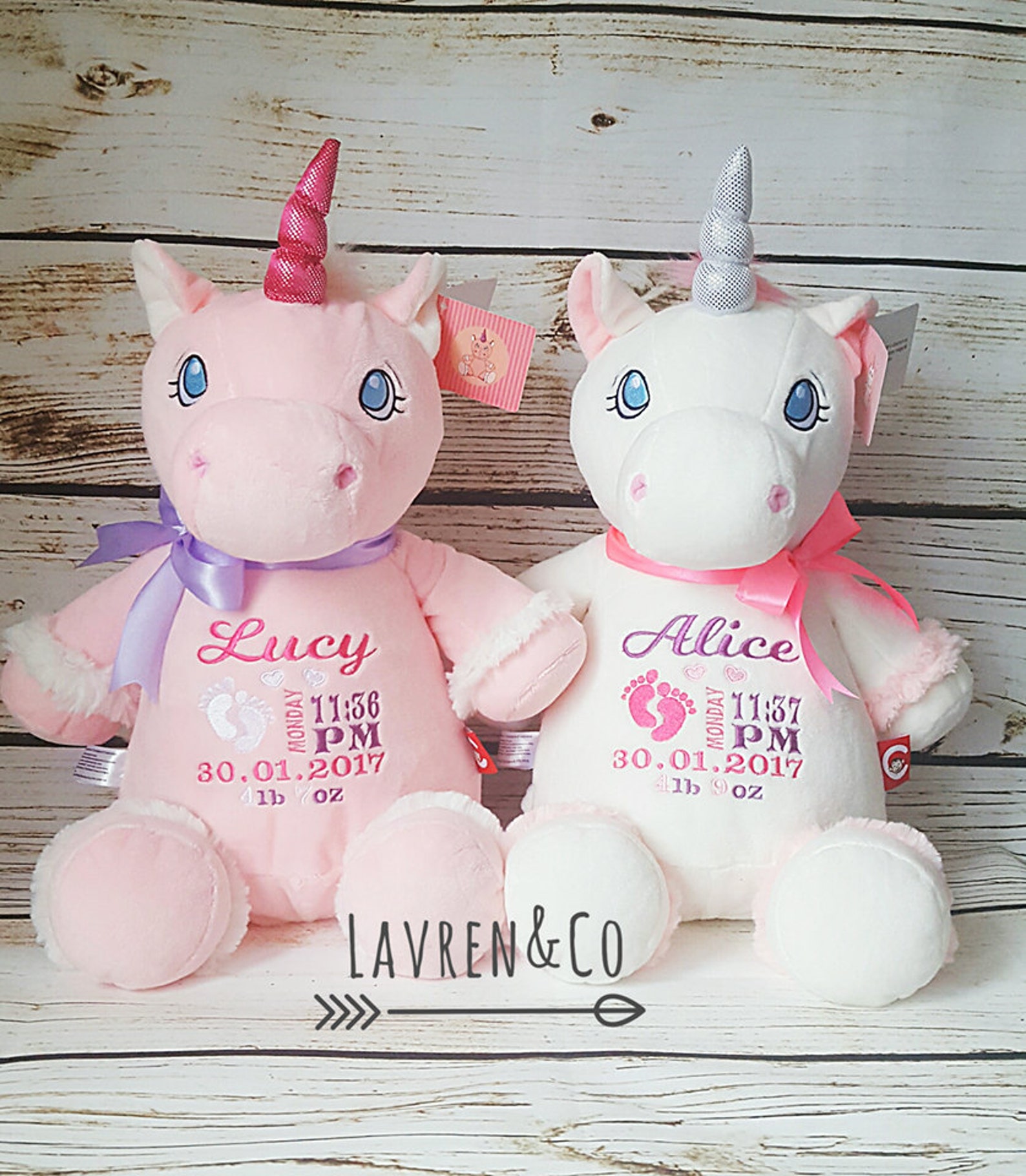 Personalized Stuffed Animal Baby Gift Stuffed Plush Etsy