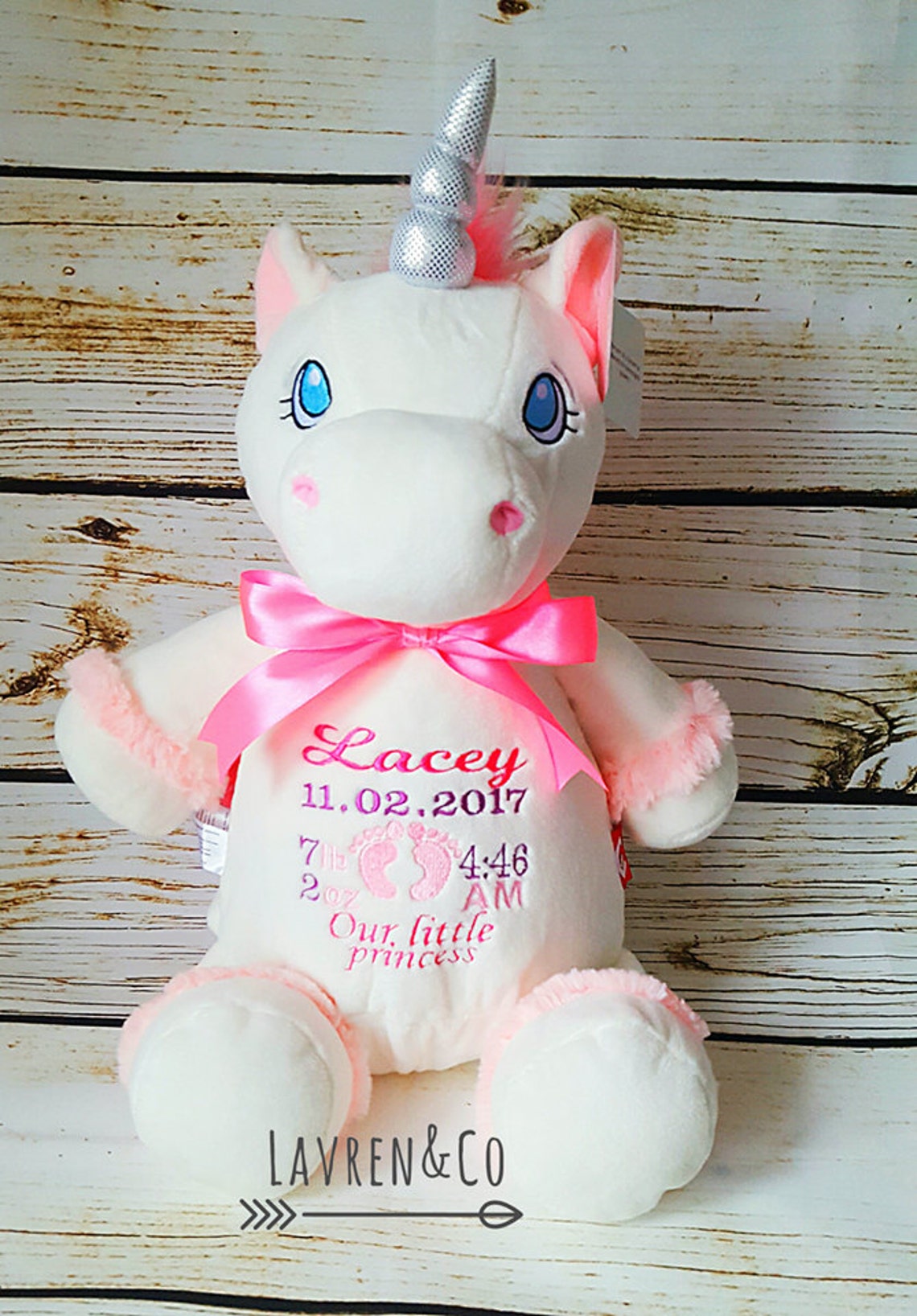 Personalized Stuffed Animal Baby Gift Stuffed Plush Etsy