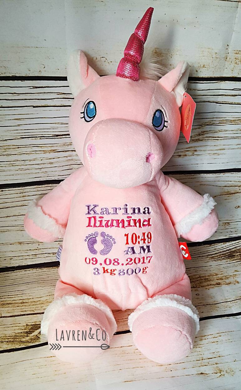Personalized Stuffed Animal Baby Gift Stuffed Plush Etsy
