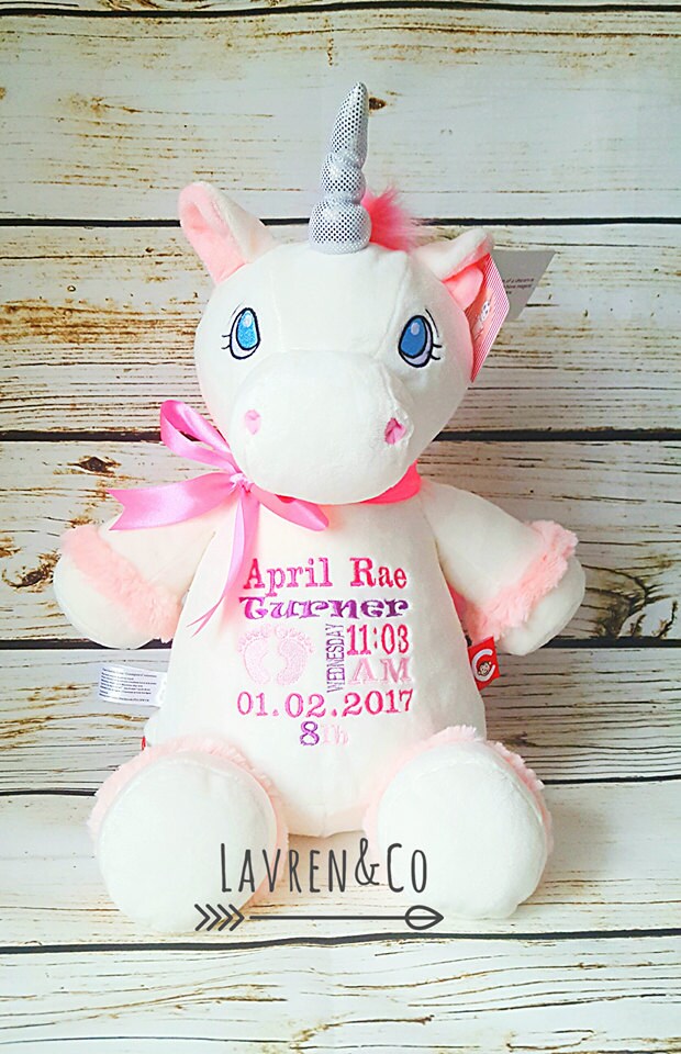 Personalized Stuffed Animal Baby Gift Stuffed Plush Etsy
