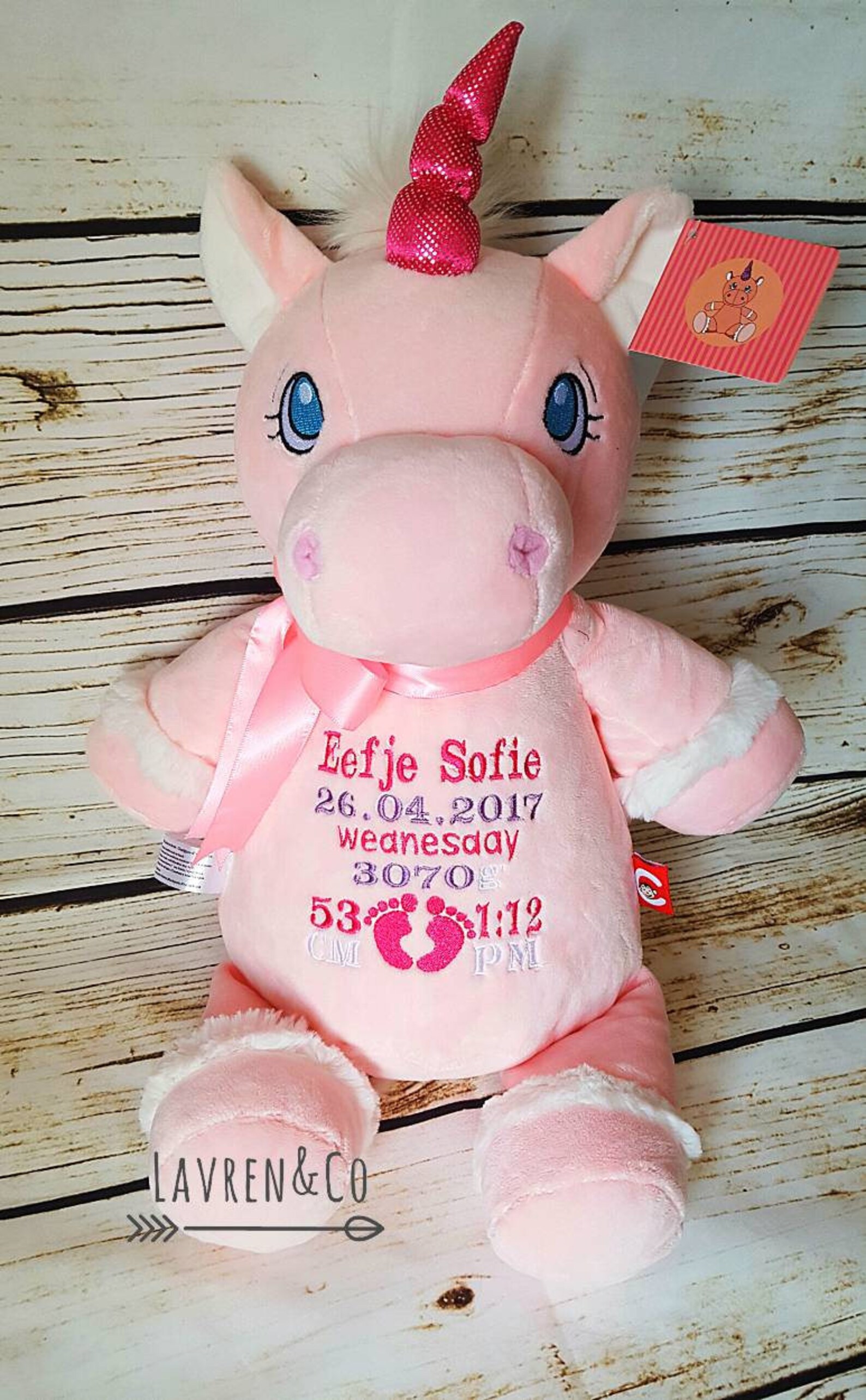 Personalized Stuffed Animal Baby Gift Stuffed Plush Etsy