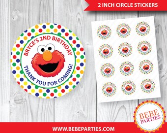 Elmo name tags | Etsy