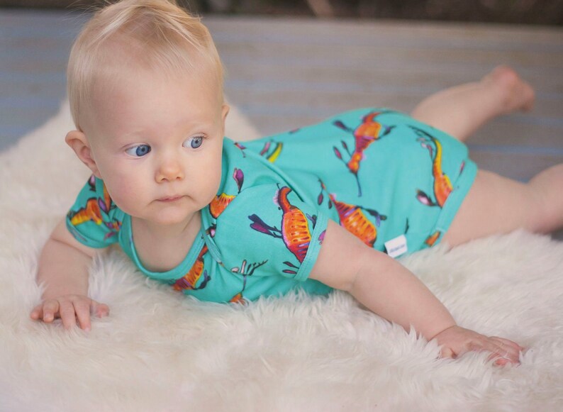 Organic Baby Clothing Australia Short Sleeve Onesies Weedy Etsy Australia