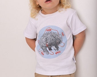 Organic Childrens T shirts | DJ Ants Tee | Echidna | Kids Wear | Australian Made