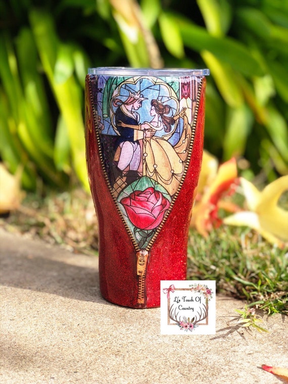 beauty and the beast tumbler