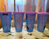 Color Changing Silhouette theme Cups