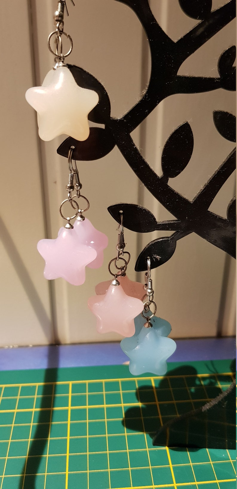 Earrings with star