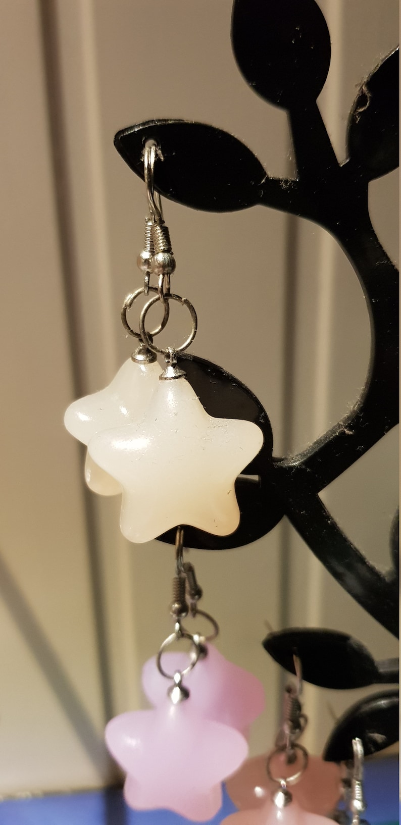 Earrings with star