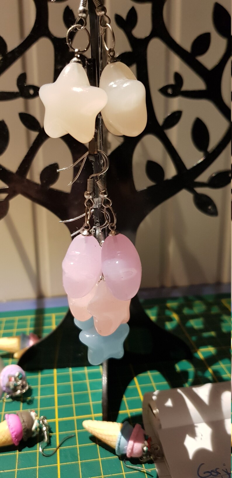 Earrings with star