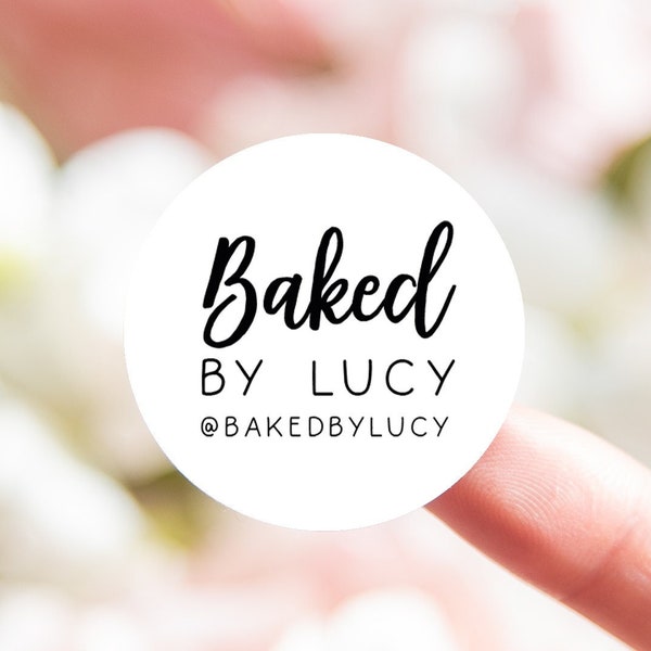 Baked goods stickers from the kitchen of | baked with love personalised sticker | bakery stickers baking labels | made with love label