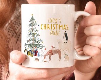 Personalised christmas mug | stocking filler christmas gift | personalized hot chocolate mug | secret santa gift | christmas eve box holiday