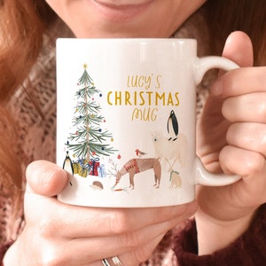 Personalised christmas mug | stocking filler christmas gift | personalized hot chocolate mug | secret santa gift | christmas eve box holiday