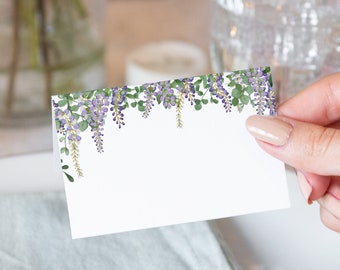 Place card wisteria | name card place cards | name cards purple wisteria | wedding stationery wisteria place card / placecards