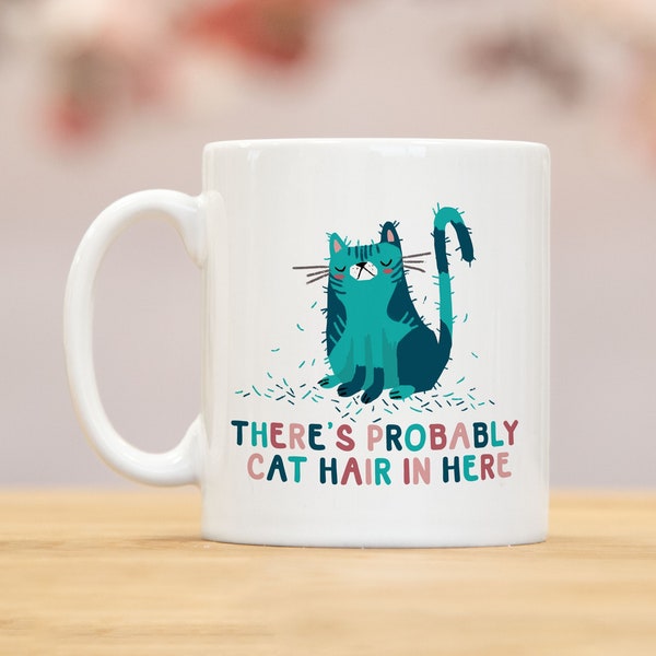 Cat hair mug, cat lover gift, crazy cat lady, cat lover, cat, cats, cat mom, cat mum gift, gift for cat owner