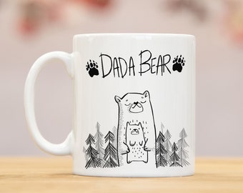 Dada Bear mug, Dad mug, Dada Bear, Daddy mug, Gift for daddy, Baby shower gift, Baby Shower, Baby shower gifts, fathers day gift, mg2l