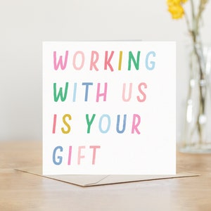 Birthday card for colleague  | coworker card birthday | birthday card best coworker greeting card personalised inside employee appreciation