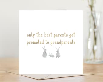 Grandparents to be card | congratulations promotion to grandparent | new grandma to be grandpa grandparents greeting card | new baby shower