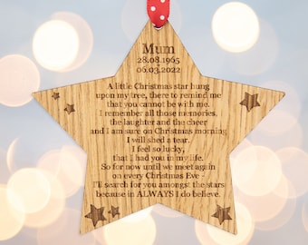 Memorial ornament, christmas ornament, memorial gift, custom ornament, ornament, remembrance ornament, memorial, memorial ornaments,  5CD