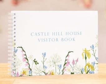 Personalised visitors book / visitor book | hotel guest book | cabin guest book | airbnb guest book bed and breakfast | personalised