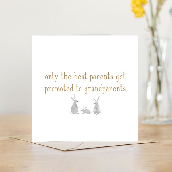 Grandparents to be card | congratulations promotion to grandparent | new grandma to be grandpa grandparents greeting card | new baby shower