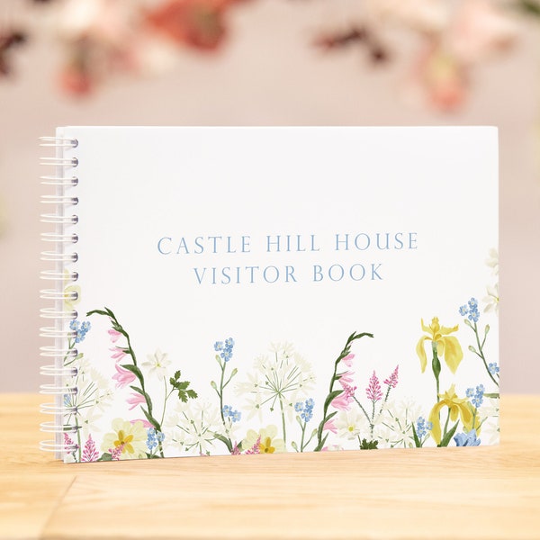 Personalised visitors book / visitor book | hotel guest book | cabin guest book | airbnb guest book bed and breakfast | personalised