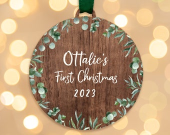 Baby first Christmas ornament | personalised baby ornament for baby's first Christmas | Christmas decoration gift for baby's first Xmas