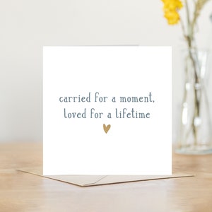 Miscarriage bereavement card | memorial bereavement sympathy card | miscarriage baby loss | baby memorial keepsake remembrance card