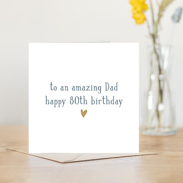 Brother 80th Birthday Card - Etsy UK