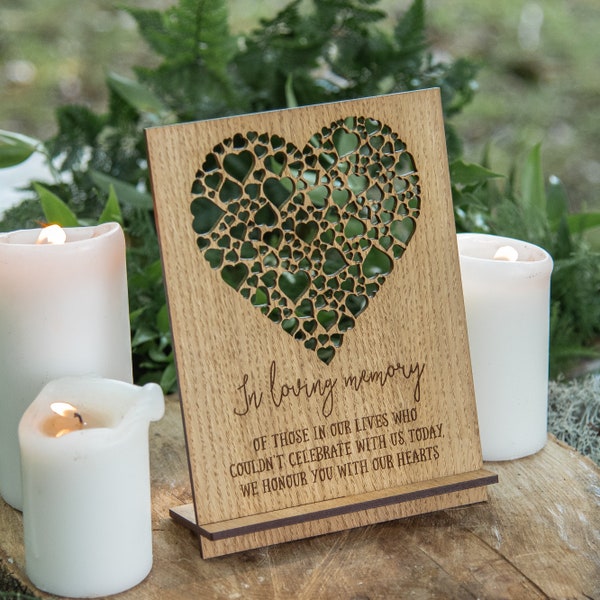 Wedding Memory Table Sign Memorial Table Sign Wedding Remembrance In Memory Of Wedding Memory Table Sign Loved Ones In Heaven, 04WS