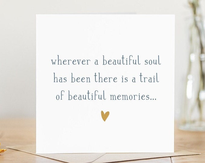 Handmade Sympathy Card, Greeting Cards, Condolence Card, Bereavement