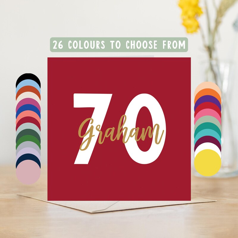 70th Birthday Card for Men - Etsy UK