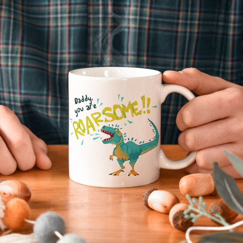 You are roarsome dad mug Daddy mug Father Mug, Dad Gift, Funny Gift for Dad, Funny Dad, Gift For Dad, Christmas Dad mg2s image 3