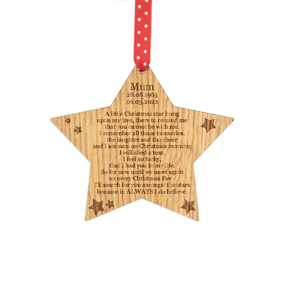 Memorial Ornament Christmas Ornament Memorial Gift Custom - Etsy