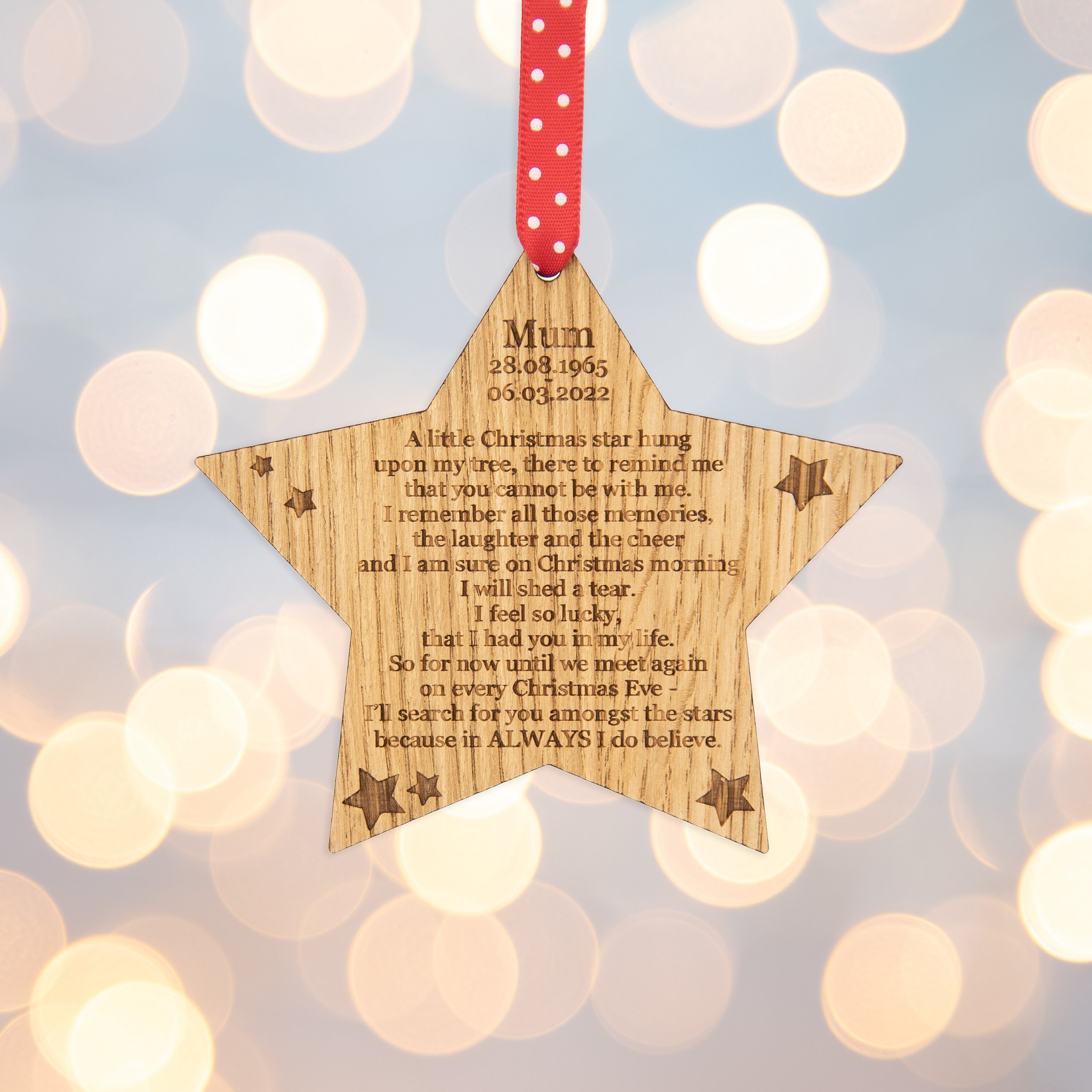 Memorial Ornament Christmas Ornament Memorial Gift Custom - Etsy