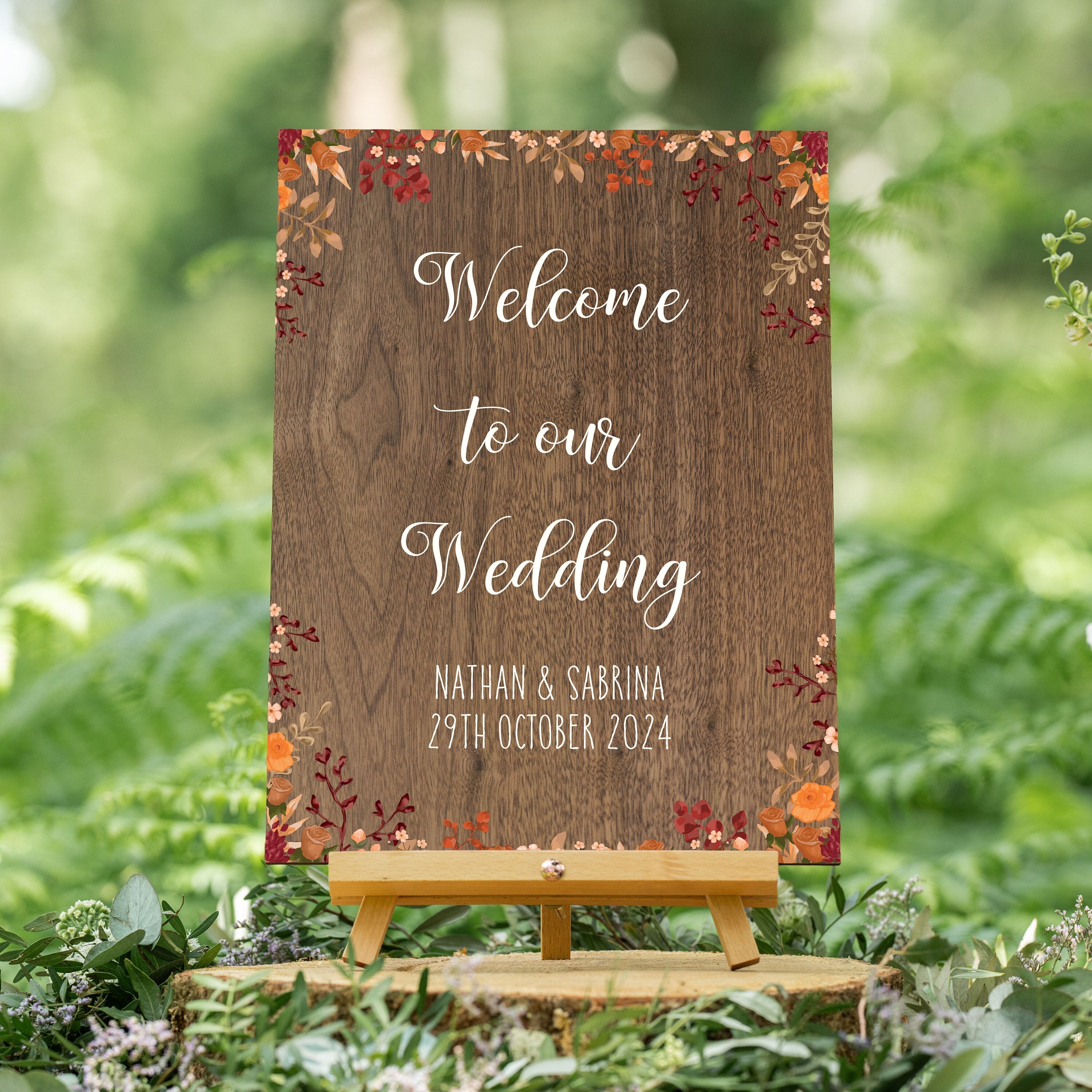 Gold Easel . Large Wedding Sign Stand . Display Lightweight Foam Board,  Canvas, Wood, Acrylic Signs up to 24 X 36 and 8lbs 